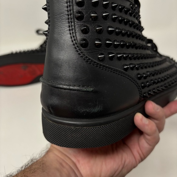Christian Louboutin Louis Spikes Sneakers Black Size EU 45.5 (12.5) - Picture 13 of 16